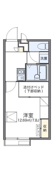 レオパレスシャンテ北舞子の間取り画像