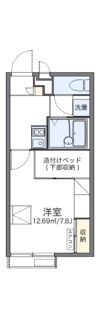 レオパレスシャンテ北舞子の間取り画像