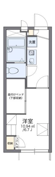 レオパレスシルク立花の間取り画像