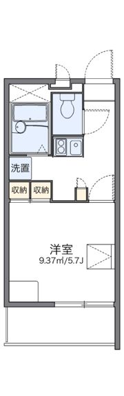 レオパレスエルザ1の間取り画像