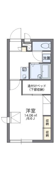 レオパレスクレド六甲の間取り画像