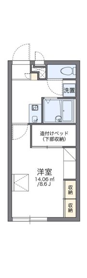 レオパレスクレド六甲の間取り画像