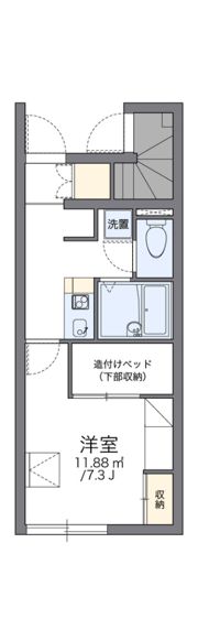 レオパレスクレスト御影の間取り画像