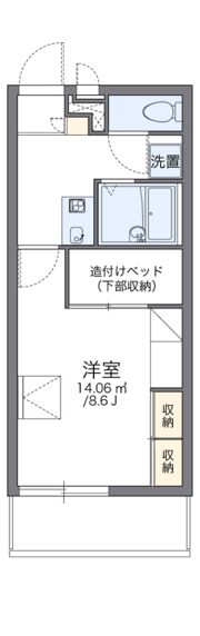 レオパレスRio ムコガワの間取り画像
