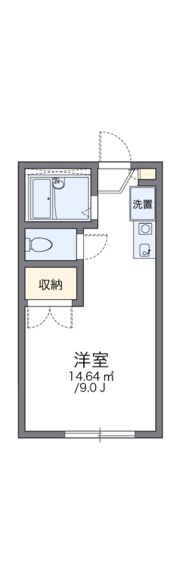 レオパレスWestRiverの間取り画像