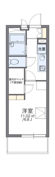 レオパレスアズサの間取り画像