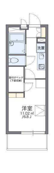 レオパレスアズサの間取り画像