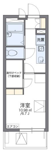 レオパレスあまがさき駅近の間取り画像