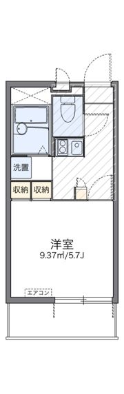 レオパレスBOSHUKE水笠の間取り画像