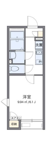 レオパレスBOSHUKE水木の間取り画像
