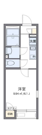 レオパレスBOSHUKE水木の間取り画像