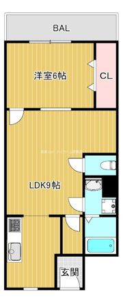 宝コーポの間取り画像