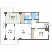 第一玉造マンションの間取り画像