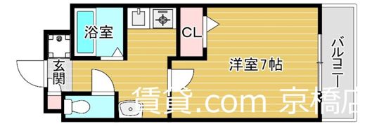 レクシア京橋TRESの間取り画像
