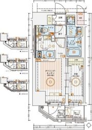 エステムコート堺筋本町の間取り画像