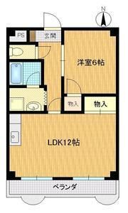 サンハイツ高井田の間取り画像