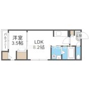 Sunglow朝潮橋の間取り画像
