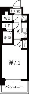 MELDIA CREST 大阪ベイ SOL TERRACEの間取り画像