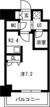 アスヴェル難波EASTの間取り画像