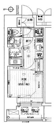 プレサンス難波駅前の間取り画像