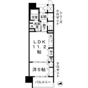ロイヤルパークスなんばの間取り画像