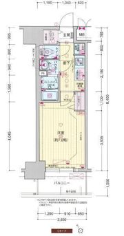 プレサンス大国町ラヴェニールの間取り画像