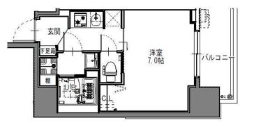S-RESIDENCE難波大国町Deuxの間取り画像