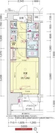 プレサンス大国町アドロッソの間取り画像