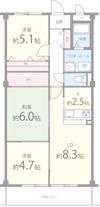 パルトーク山本の間取り画像