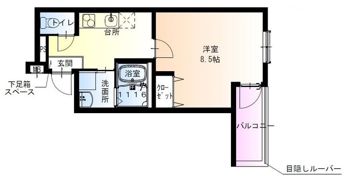 フジパレス平野郷III番館の間取り画像