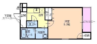 フジパレスソレイユIの間取り画像