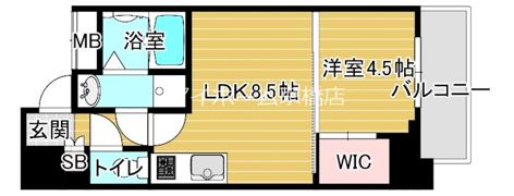 ラ・フォルム天満橋EASTの間取り画像