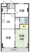 ロイヤルハイツ北田辺の間取り画像