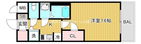 S-RESIDENCE野江の間取り画像