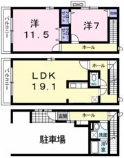 センターフィールドの間取り画像