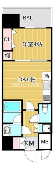 プレジオ城東中央の間取り画像