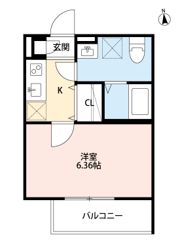 メゾンドペーシェ鴻池の間取り画像