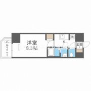 プレサンス谷町九丁目駅前の間取り画像
