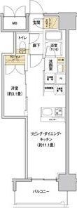 リビオメゾン新大阪の間取り画像