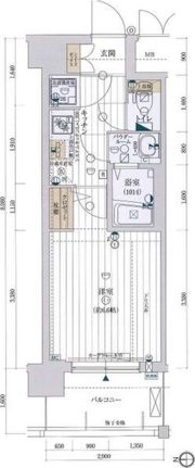 レジュールアッシュ天王寺PARK SIDEの間取り画像