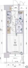 レジュールアッシュ天王寺PARK SIDEの間取り画像