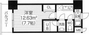 S-RESIDENCE福島Luxeの間取り画像