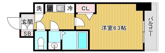 エスリード京橋グランツの間取り画像