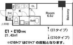 エスリード新福島の間取り画像