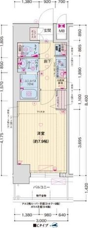 ソルテラス関目高殿駅前の間取り画像