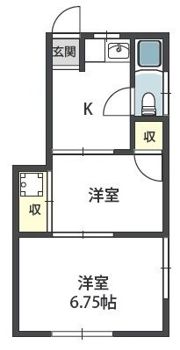 コーポ阪南町の間取り画像
