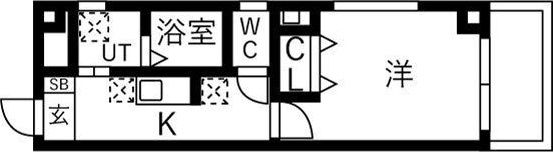 B.S天王寺の間取り画像