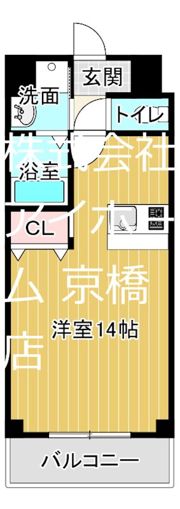 HRフロントリーガル野江駅前の間取り画像