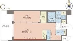 プレジオ玉造の間取り画像