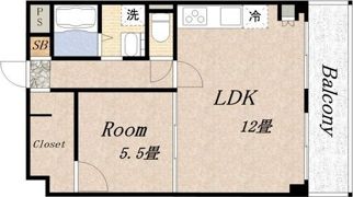 Rainbow Court P-II（レインボーコート パーの間取り画像